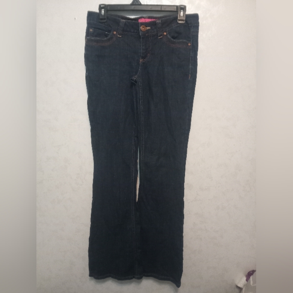 GLO Jeans Women's Size 5 Midnight Blue Bootcut Denim Dark Wash Juniors Stretch